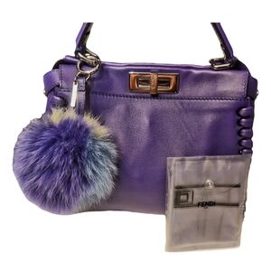 Fendi Purple Leather Women's Bag